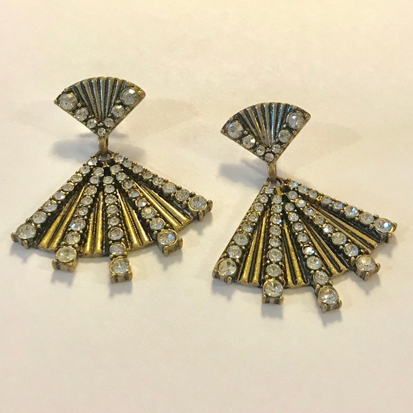 Glam fan earrings - Picture 1 of 1